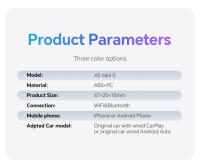 Nueva Adaptable Mini Wireless Box 2 En 1 CarPlay Android Auto Smart Plug And Play Dongle Bluetooth WiFi Conexión Rápida Para Coche - details 18