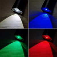 Linterna LED De 4 Colores Zoom Luz Blanca/Roja/Azul Verde Para Pesca Camping Caza Fotografía Selfie Senderismo Luz Exterior Resistente Al Agua 600 Lumen - details 2