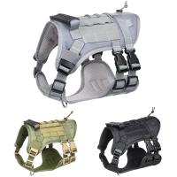 Correa Táctica Para Perros Grandes Con Cremallera Retráctil Y Correa De Hombro Gran Capacity Para Pitbull Accesorios Para Perros - details 3