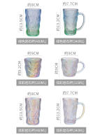 Taza De Café Con Patrón De Glaciar Vaso De Vidrio Para El Hogar Vaso De Agua Vaso De Jugo Vaso De Cerveza De Verano De Alta Calidad - details 8