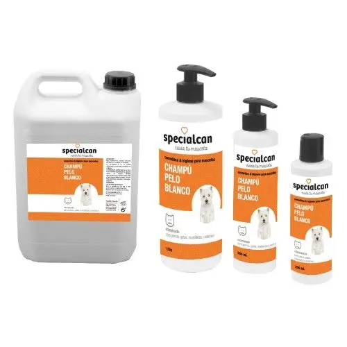 Specialcan Champú Especial Pelo Blanco | Ideal para Piel Sensible | 250 Ml/500 Ml/1 Litro/5 Litros - 1