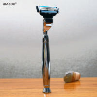 IRAZOR Cuchilla Manual Para Hombres Porta Navajas De Metal Herramienta De Afeitar Y Corte De Barba Hecho En China Acero Inoxidable Tamaño 14cm - details 1