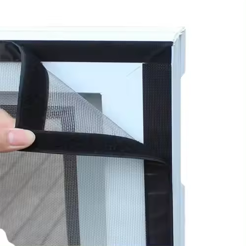 Puerta autoadhesiva, 120*150 cm, malla ultrafina, cierre autoadhesivo, sin necesidad de perforar cinta, adecuada para puertas de pasillo, puertas de balcón, mosquiteras en salas de estar. - 1