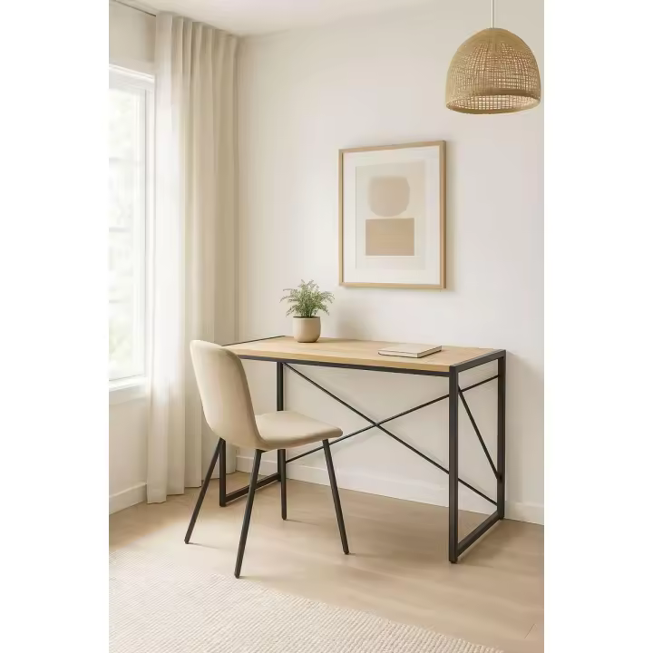 Escritorio Plegable Beid 100 cm - Negro - 1