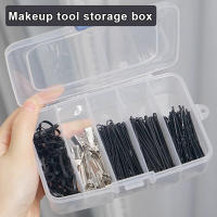 Caja Organizadora De Maquillaje Transparente Con Cubierta Para Extensión De Pestañas Rectangular Vertical 5/6 Cuadrícula Herramienta De Almacenamiento Con Portador De Pegamento Y Aretes - details 0