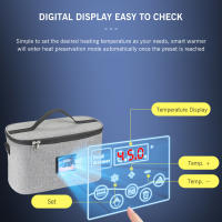 Horno Portátil Para Coche Calentador De Alimentos Mini Con Pantalla Digital 8L Caja De Almuerzo Eléctrica Para Viajes Camping Picnic - details 3