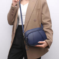 Bolso De Hombro Crossbody Para Mujer En PU Suave Con Cierre De Cremallera Y Detalles De Acero Inoxidable Estilo Fashion Solid Color - details 11