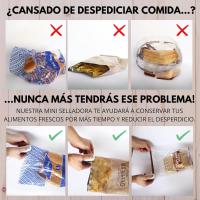 Mini Selladora de Bolsas de Plástico, Para Conservación de Alimentos,  Corta, Sellador Térmico, Recargable por USB y Portátil, M2 Tec - details 0