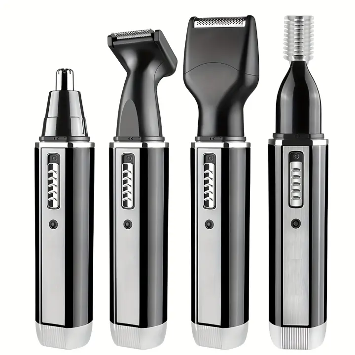 Cortador De Pelo Para Barba Y Cejas Eléctrico Recargable 4 En 1 Para Hombres Y Mujeres Piel Sensible Sin Dolor Regalo Ideal - 1