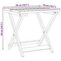 vidaXL Set de comedor de jardín plegable 3 pzas madera maciza acacia - details 6