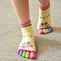 Calcetines De Algodón Grueso Para Mujer Diseño De Oso Sonriente Casual Y Divertido De Medio Tobillo Envío Gratis - details 0