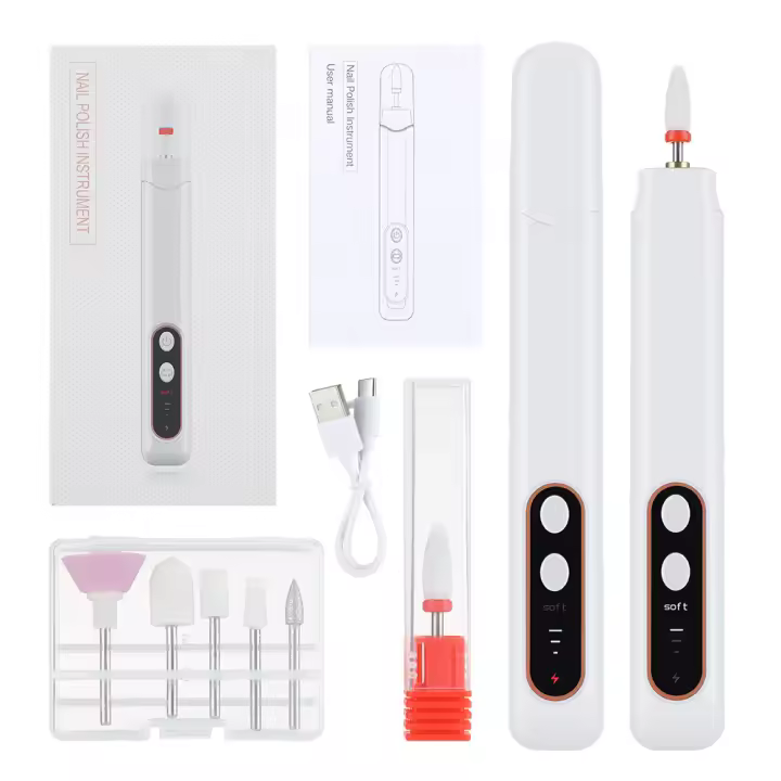 Nuevo molinillo de manicura con ajuste de tres velocidades, pulido eléctrico, portátil para el hogar, pequeño, eliminación de piel muerta, manicura y manicura - 1
