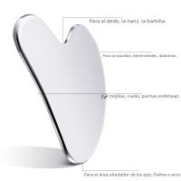 Tabla de Gua Sha en Maple Inoxidizable en Forma de Corazón Masaje de Músculos Promueve La Circulación Sanguínea y Relajación Corporal - details 3