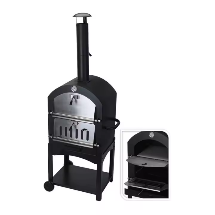 Barbacoa de Carbon con Horno de Piedra EDM 73827 - Accesorios para Barbacoas - 1