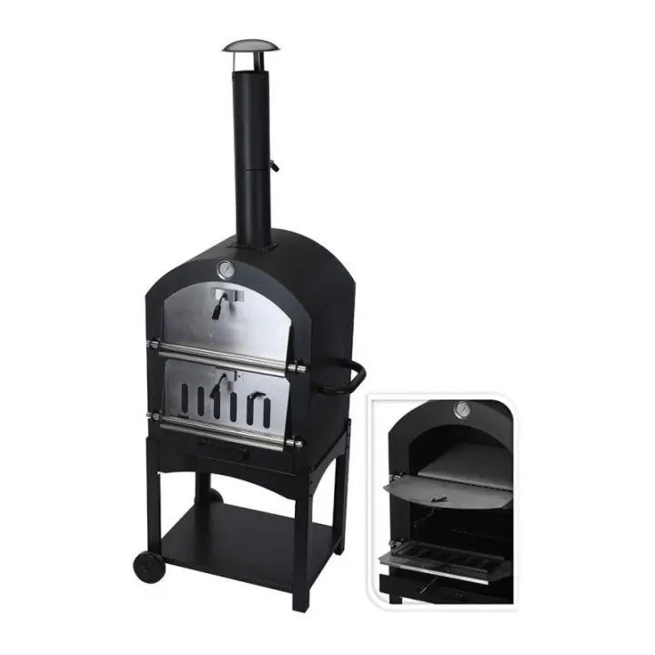Barbacoa de Carbon con Horno de Piedra EDM 73827 - Accesorios para Barbacoas - 1