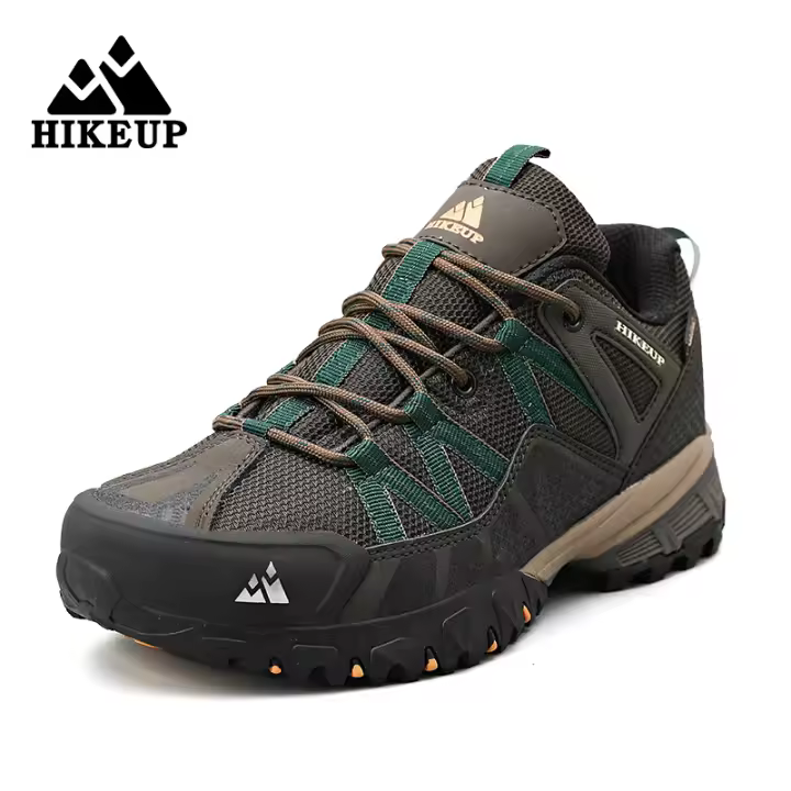 Zapatillas De Senderismo HIKEUP Para Hombre Transpirables Con Amortiguación Antideslizantes Deportivas De Montaña Exterior Zapatos De Correr Y Trekking - 1