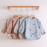 Delantal De Comida Para Niños Con Bolsillo Y Manga Larga Cubierta Completa Ropa Infantil Impermeable Con Bolsa Smock De Moda Para Bebés - details 3