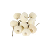 120pcs Rueda Redonda De Lijado Y Pulido De Lana Feltro Para Herramienta Rotativa Dremel Accesorios De Limpieza Y Pulido Con Rosca De 3mm - details 6