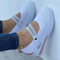 Nuevos Zapatos De Mujer Casual Sólido Plataforma Transpirables Con Malla Zapatillas Deportivas Cómodas Para Hacer Ténis Cierre SLIP-ON Talla Verdadera - details 8