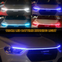Tira De Luz LED Para Capó De Coche 120CM 12V Luz Diurna Automática Guía De Capó Decorativa Lámpara Ambiental Color Blanco/Azul Rojo/Amarillo - details 0