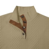 Ropa de primavera y otoño para hombre, talla europea, gran oferta, suéter informal de manga larga con cuello alto para hombre, suéter jacquard para exteriores - details 34