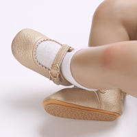 Zapatos De Princesa Para Bebé Niña En Lace Blanca Mocasines Con Lazo Y Borde Antideslizante De Goma Primera Calzado Para Caminar - details 106
