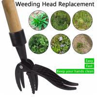 Herramienta De Riego Manual Aluminio Rastrillo De Hierba Remover Raíz Herramienta De Jardín Para Exterior Reemplazo De Cabeza De Rastreo - details 0