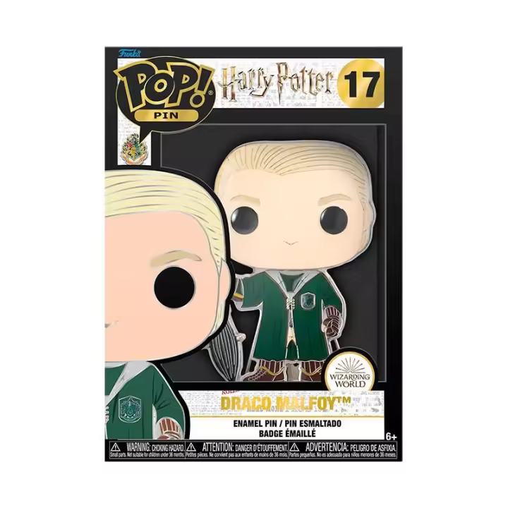 Funko POP! PIN Harry Potter - Draco Malfoy - Juguete Coleccionable - Niños y Adultos - Fans - Diversidad de Personajes y Temáticas - 1
