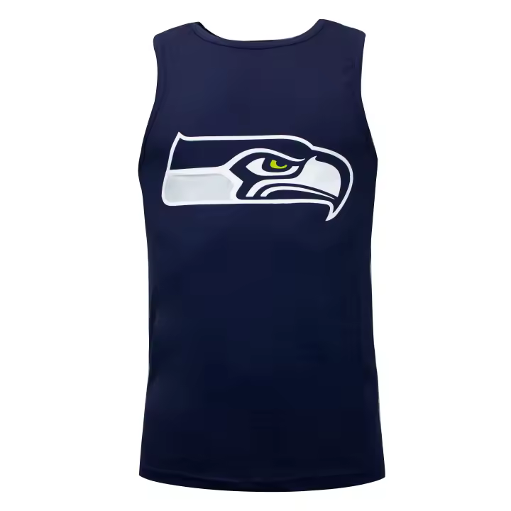 Camiseta Fanatics NFL Seattle Logo  sin mangas para hombre. Marino - 1