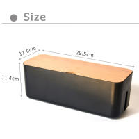 Caja De Almacenamiento Para Cable De Poder Estuche Antipolvo Organizador De Enchufe Para Teléfono Y Tablet Caja De Almacenamiento De Cable De Red Gestor De Cableado Ecológico Moderno - details 1