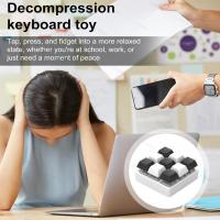 Teclado De Juguete Con 9 Teclas Para Alivio Del Estrés Y Fidget Botón De Tecla Para Manos Juguetes Para Dedos Material Plástico - details 0