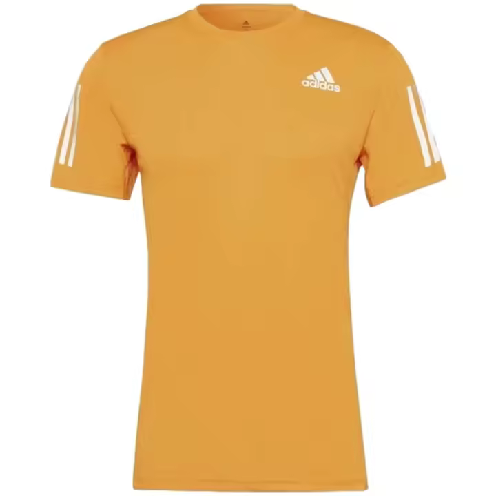 Camiseta de Manga Corta Adidas Own The Run para hombre en color amarillo - 1