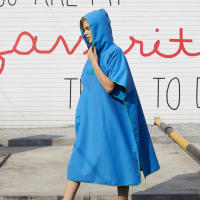 Poncho De Playa Con Capucha Para Adultos Toalla De Baño De Microfibra Toalla De Natación Wetsuit Toalla Cambio Surf - details 1