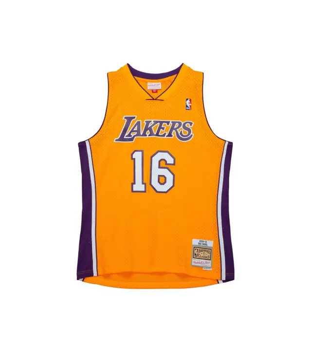 Camiseta Hombre Mitchell & Ness Los Angeles Lakers Smjy7609-lal09pgaltgd Ropa Baloncesto Mitchell & Ness - 1