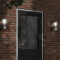 vidaXL Aplique de exterior con sensor acero inoxidable Color Negro,  Plateado, y mas - details 1