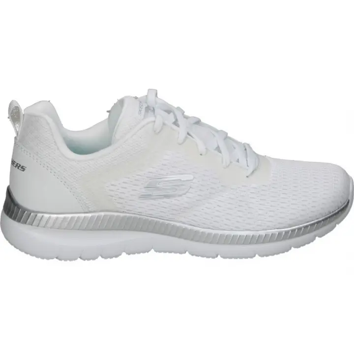 SKECHERS | Deportiva Skechers Bountiful Quick Path para Mujer – Zapatilla en Color Blanco – Zapatilla Deportiva con Cordones – Cómodas y Versátiles – Estilo Deportivo – Modelo 12607-WSL - 1
