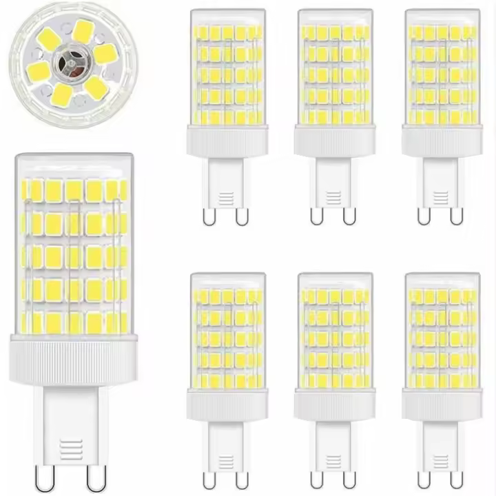 Porcheddu LED alto brillo G9 bombilla enchufe G4 lámpara cuentas ahorro de energía fuente de luz sin parpadeo cabeza de familia cerámica lámpara de alta presión 6 piezas - 1