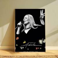 Póster HD De Adele Artista Musical Para Decoración De Sala De Estar Bar Office Imagen Clásica Resistente Al Agua Y Adhesiva - details 8