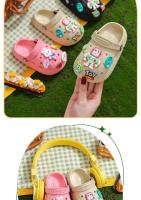 Sandalias Para Niños Verano 2024 Zapatos De Niños Antideslizantes Diseño Cartoon DIY Holes Para Niños Y Niñas Playa Suave - details 10