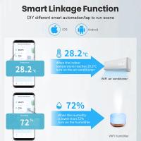 Sensor De Temperatura Y Humedad WiFi Tuya Para Hogar Inteligente Compatible Con Alexa Y Google Assistant Monitor Remoto Smart Life - details 2