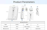 Bio Roller G5 Con 540 Agujas EMS Microneedling Y Terapia De Luz LED Vibration Microcurrent Dispositivo Facial Con 2 Cabezales - details 10