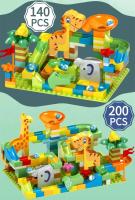 Juguetes Educativos DIY Dinosaurio Carril De Mármol Con Bloques Grandes De Plástico Vía De Deslizamiento De Cono Para Niños Regalos De Cumpleaños - details 5