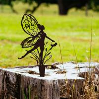 Palillo De Jardín De Metal 1pc Decoración De Fantasía Para Patio Y Césped Placa Silueta De Estatua De Fantasía Outdoor - details 3