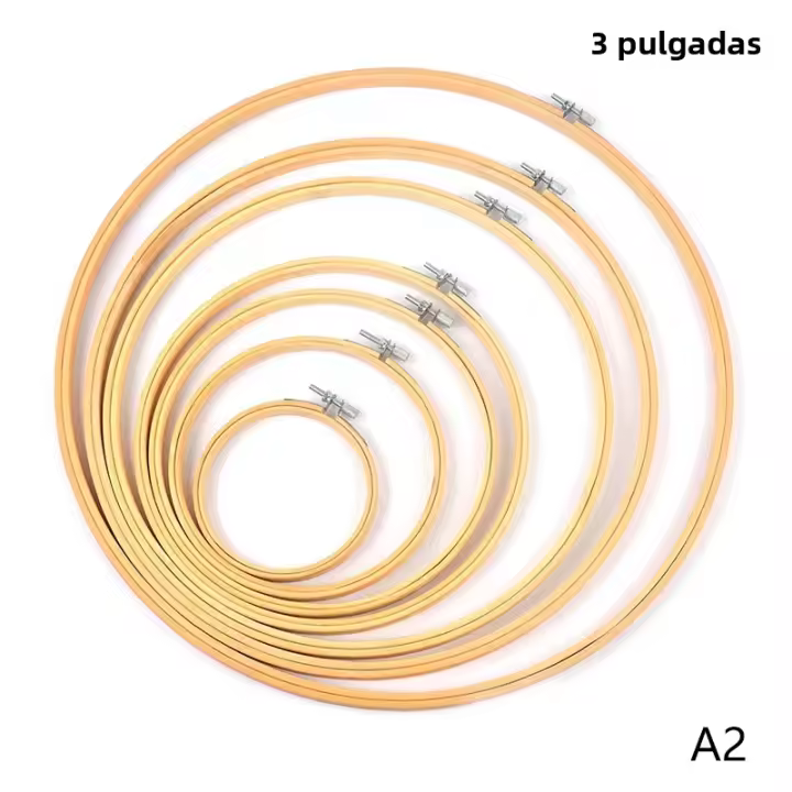 Kit De Bordado DIY Con Marco De Bambú Circular Herramientas De Costura Decoración Del Hogar 9 Estilos Dibujos De Broceado - 1