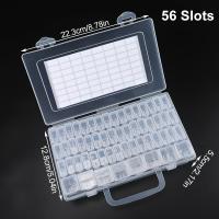 Caja De Almacenamiento Para Bricolaje Zuasnhihua 32/40/42/48/56/64pcs Con Cuentas De Diamante Pendientes Joyería Accesorios Contenedor De Arte - details 9