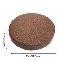 Cojín Redondo De Asiento 35Cm Alta Resilencia Para Silla De Comedor Cubierta Lavable Antideslizante De Lino Mecánico Filling De Memoria De Espuma - details 5