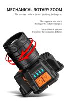 Linterna Frontal LED De Alta Potencia 50W Con Recarga USB Y Zoom Rotativo Batería Integrada Para Camping Pesca Y Excursiones - details 4