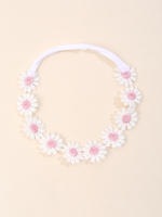 Diadema De Encaje Para Bebé Con Flor Elegante Accesorio De Cabello Elástico Para Niñas Adecuado Para Primavera Y Verano Material Poliéster - details 6