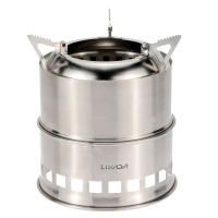 Estufa De Camping Lixada De Acero Inoxidable Para Leña Y Alcohol Estufa De Cocina Al Aire Libre Para Picnics BBQ Viajes Sin Ventilador - details 32