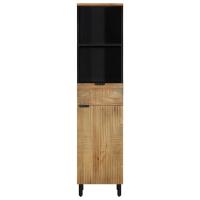 vidaXL Mueble de baño de madera maciza de mango marrón 38x33x160 cm - details 1